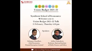 Talk on the 2021-22 Union Budget at SSE