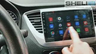 Штатная магнитола SHELI S2 для Hyundai Solaris 2, на базе системы Android 10