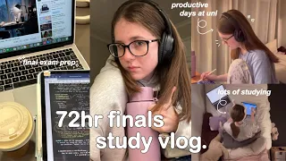 72hr STUDY VLOG 📂 final exams, intense studying, productive uni days & end of the semester! ⊹˚. ♡