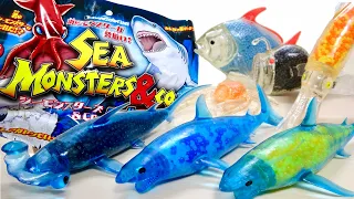 Sea creatures Stretch and glow! Great White Shark and Red Hammerhead Shark Sea Monsters & Co.