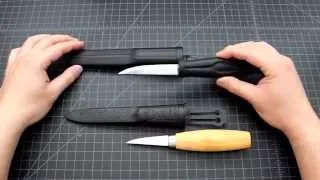 Morakniv Basic and 120 Wood Carving Knives