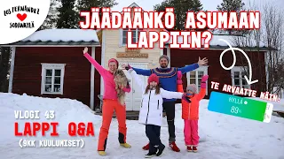 LAPPI Q&A - JÄÄMMEKÖ ASUMAAN LAPPIIN VAI MUUTAMMEKO HELSINKIIN? #vaihtovuosisodankylässä vlogi 43