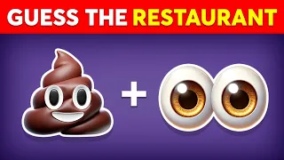 Guess the Fast Food Restaurant by Emoji? 🍔🍕 Emoji Quiz | Monkey Quiz