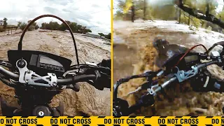 FLASH FLOOD TAKES OUT BIKER  | EPIC, ANGRY, KIND & AWESOME MOTORCYCLE MOMENTS | Ep.83