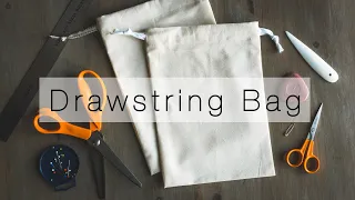 Making a simple DIY Drawstring Bag | Sewing Tutorial