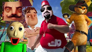 Hello Neighbor - New Neighbor skrr skibidi dop boy Puss in Boots Aaron Baldi History Walkthrough