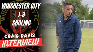 Craig Davis disappointed by a below-par performance as Winchester City fell 1-3 to Sholing