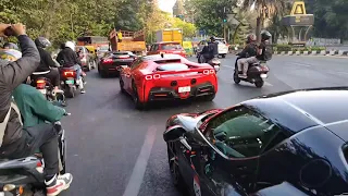 Ferrari Drive in Bangalore, INDIA 2024 | Public REACTION
