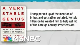 Trump Sought To Get Rid Of Foreign Corrupt Practices Act: Book | Rachel Maddow | MSNBC