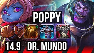 POPPY vs DR. MUNDO (TOP) | 4/0/19, 1800+ games | KR Grandmaster | 14.9