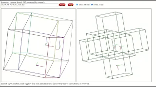 CodeWars kata visualisation: Folding a 4D Cube (tesseract)