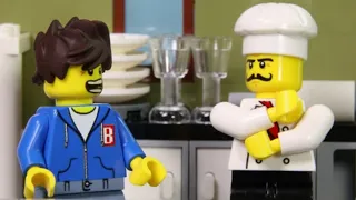 LEGO City Cooking Fail STOP MOTION LEGO City: Billy's Cooking Lesson Struggle! | LEGO | Billy Bricks