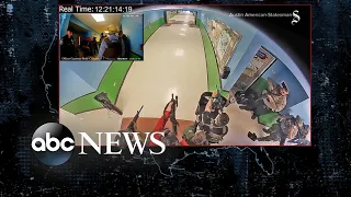 Leaked surveillance video from inside Robb Elementary mass shooting l ABCNL