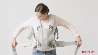 BABYBJÖRN - How to buckle and adjust the waist belt on Baby Carrier One