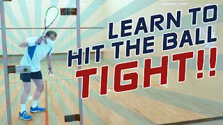 Try This Simple Concept To Hit The Ball Tight: Squash Tips and Drills