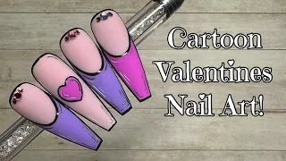 Valentines Cartoon Nails | Madam Glam | Nail Sugar