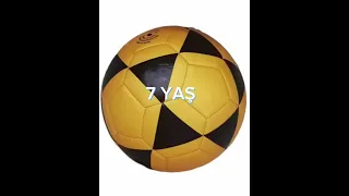 yaşlara göre futbol topları