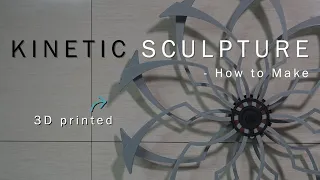 Making a DIY Kinetic Sculpture Art with Spring Mechanism using 3D Printer (Aurora, Kinetic Art)