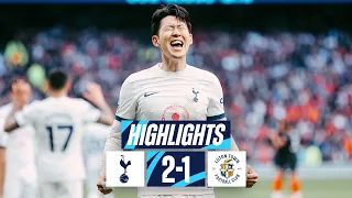 TOTTENHAM HOTSPUR 2-1 LUTON TOWN // PREMIER LEAGUE HIGHLIGHTS // SON STRIKES THE WINNER