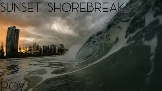 SUNSET SHOREBREAK | Surf Photography POV