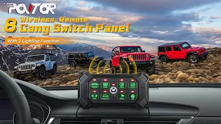POVTOR Wireless 8 Gang Switch Panel