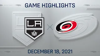 NHL Highlights | Kings vs. Hurricanes - Dec 18, 2021