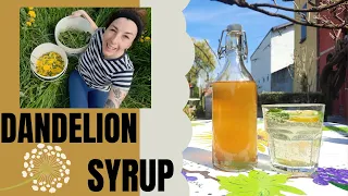 How to make Dandelion syrup with #recipe - a taste of spring