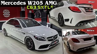 Mercedes W205 AMG // C63 Style Conversion // Black Edition - Body Kit