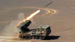 Rocket launcher Salvo! PLA artillery live-fire tactical drill