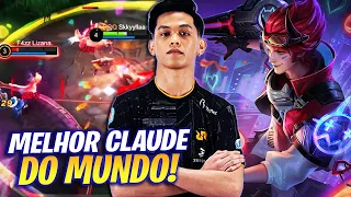 COMO JOGA O MELHOR CLAUDE DO MUNDO! REACT RRQ SKYLAR | MOBILE LEGENDS