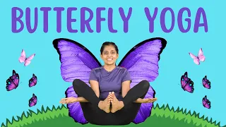 Fun Yoga Warm up Exercise for Kids | Butterfly Yoga | Improve Flexibility | Yoga Guppy with Rashmi