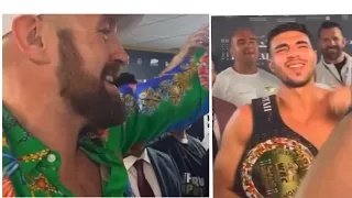 EMOTIONAL TOMMY FURY CELEBRATES WITH TYSON FURY & TEAM AFTER BEATING JAKE PAUL