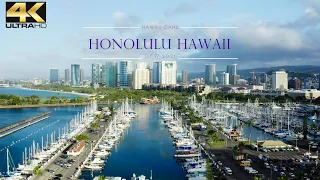 4K Aerial Drone View | Hawaii Tribute to Travelers around the World | Oahu Hawaii Honolulu