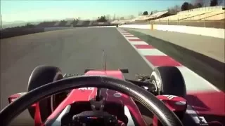 F1 2016 - Vettel tests Halo concept onboard