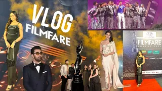 I am at FILMFARE AWARDS 2024 front row Vlog || Alia bhatt, Varun dhawan, Ranbir kapoor & many more!