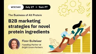 The Business of Alt Protein: B2B marketing strategy for novel protein ingredients