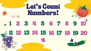 Let’s learn to count from 1 to 20| Learn the Numbers | learning videos  for kids