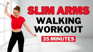 🔥35 MIN SLIM ARMS WALKING WORKOUT🔥Intense Fat Burn at Home🔥NO JUMPING🔥KNEE FRIENDLY🔥