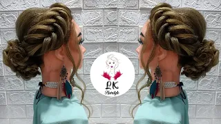 Bridal hairstyle front look|trending hairstyle|bridal hairstyle for long hair step by step