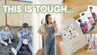 Solo Parenting Sick DITL of a Mom | garden planning +thrift haul!