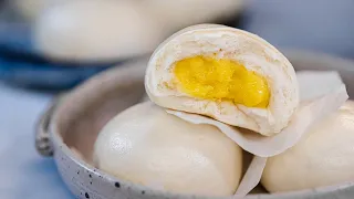 DIM SUM - Steamed Custard Buns Recipe