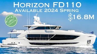 Horizon FD110 - Available 2024 Spring - $16.8M Superyacht - Great Opportunity