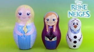 Reine des Neiges Poupées Russes Gigognes Frozen Stacking Cups Nesting Dolls