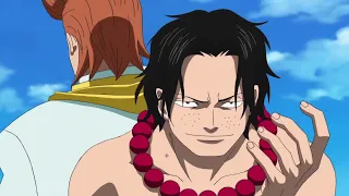 WhiteBeard Calls Portgas D. Ace his own son, BlackBeard/Marshall D. Teach Kills a crewmate for fruit