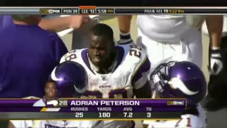 Adrian Peterson 64-yard touchdown run against the browns (HD)