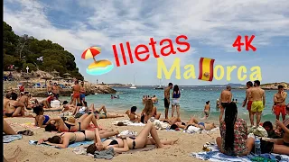 Beach walk 🏖️Illetas Mallorca  🇪🇸 2023, May, 6📷4K60