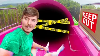 MrBeast went on a BANNED water slide then..