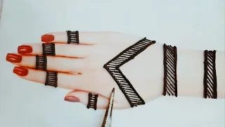 Very beautiful stylish mehndi design || easy mehndi design| mehndi ka design | simple mehndi design|