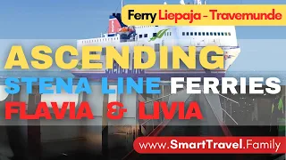 Boarding the Liepaja - Travemunde Stena Line Ferry | Crazy ramp ascent