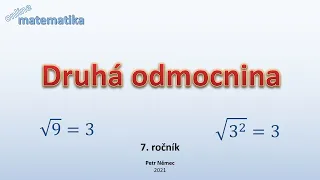 Druhá odmocnina - matematika 8